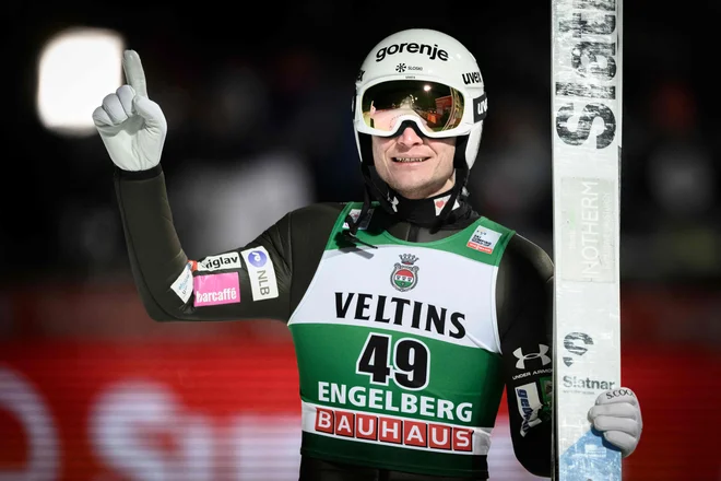 Anže Lanišek je imel spet razlog za veselje. FOTO: Gabriel Monnet/AFP