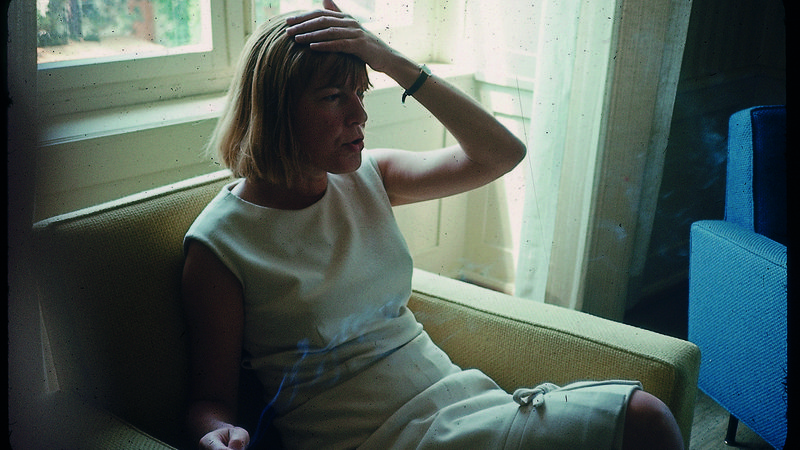Fotografija: Ingeborg Bachmann, 1964, v Engadinu FOTO: Kurt Husnik
