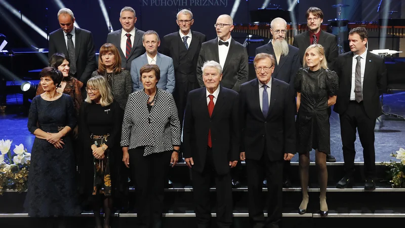 Fotografija: Podelitev Zoisovih in Puhovih nagrad in priznanj za izjemne dosežke v znanstvenoraziskovalni in razvojni dejavnosti. FOTO: Leon Vidic/Delo