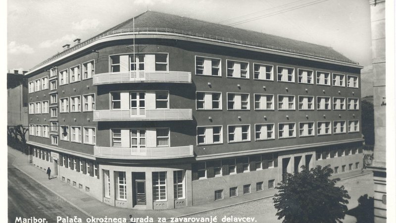 Fotografija: Urad za zavarovanje delavcev, danes Zdravstveni dom Maribor, 1930–1932 FOTO: Pokrajinski arhiv Maribor
