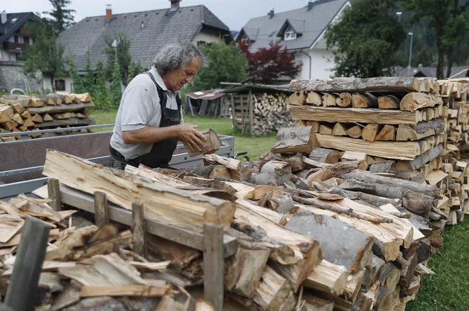 Drva so jeseni zasedla kar tretje mesto med najpogostejšimi iskanji, na četrto so se uvrstili peleti. FOTO: Leon Vidic/Delo
