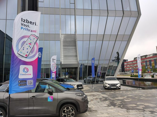 Free2Move je globalna znamka mobilnih storitev, zdaj se bo preko skupine Emil Frey posklušala uveljaviti tudi v Sloveniji. FOTO: Boštjan Okorn
