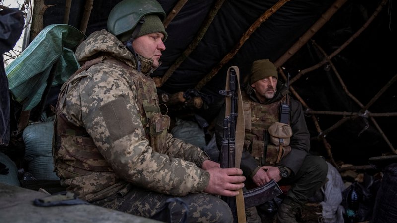 Fotografija: Na fotografiji ukrajinska vojaka. FOTO: Reuters
