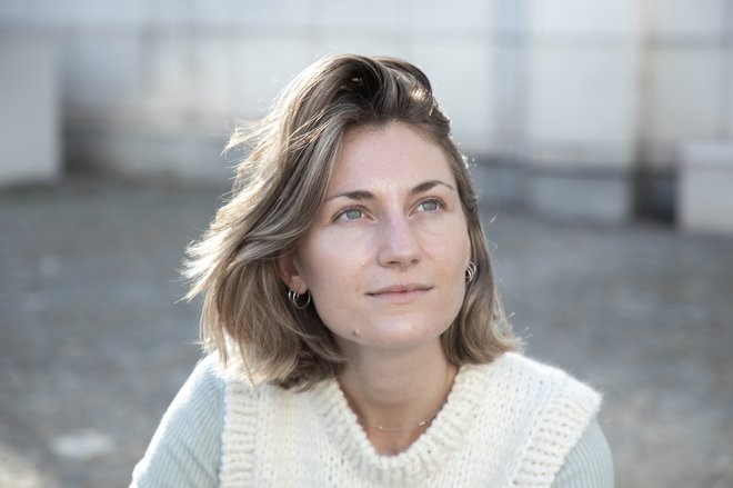 Verena Gotthardt se je lani z besedilom Die jüngste Zeit (Najmlajši čas) uvrstila med nominirance za prestižno literarno nagrado Ingeborg Bachmann. FOTO: Voranc Vogel
