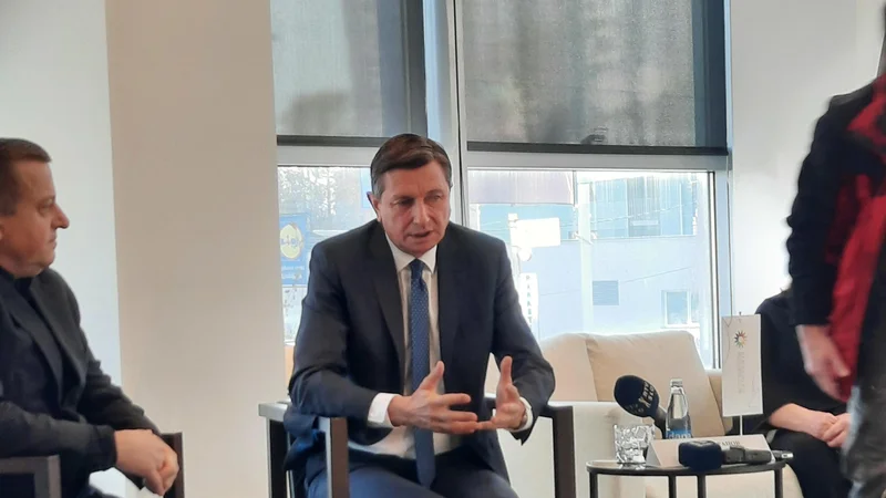 Fotografija: Borut Pahor bo sodeloval s podjetniki. FOTO: J. T./Delo
