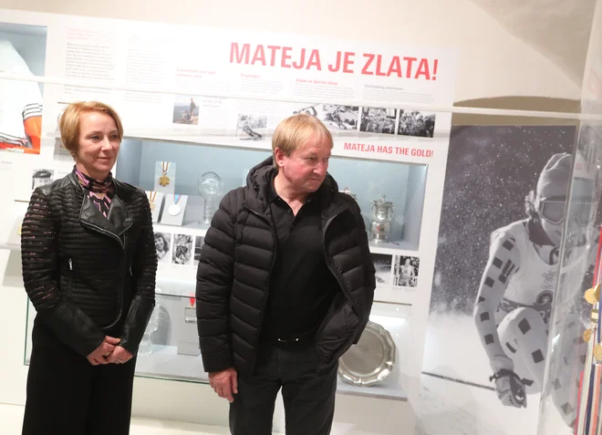Mateja Svet in Bojan Križaj sta pred kratkim v Tržiču obujala spomine na veličastne predstave na snegu. FOTO: Dejan Javornik/Slovenske novice

