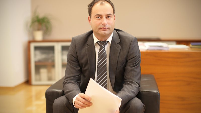 Fotografija: Andrej Slapar je predsednik uprave Zavarovalnice Triglav. FOTO: Jure Eržen/Delo
