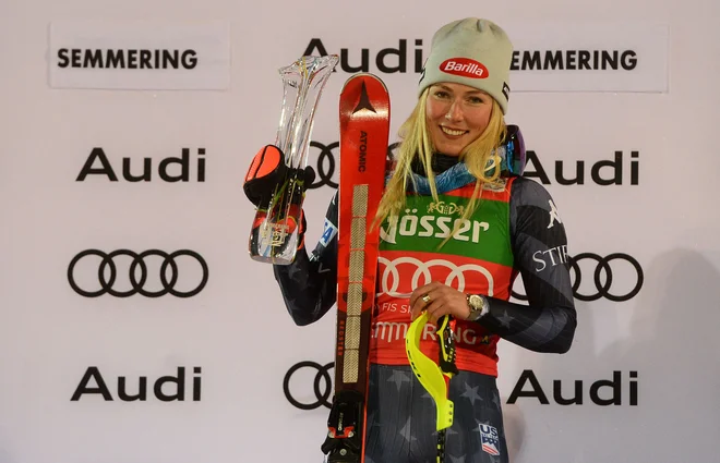 Mikaela Shiffrin je bila nazadnje na Semmeringu nepremagljiva, FOTO: Vladimir Šimiček/AFP
