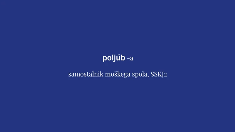 Fotografija: Beseda tedna je poljub. FOTO: Delo