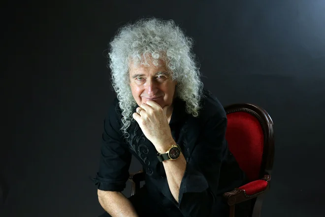 Kitarist Queenov je po novem sir Brian. FOTO: Denis Pellerin/Reuters
