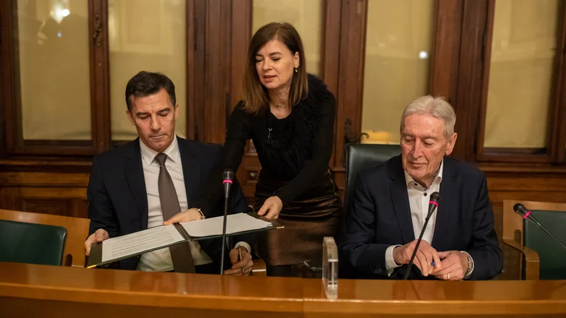 Fotografija: Koalicijski sporazum med Gibanjem Svoboda in Listo Zorana Jankovića govori o sodelovanju na področju mestnih in državnih projektov. FOTO: Voranc Vogel/Delo