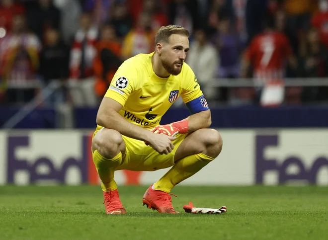 Jan Oblak si je delil sedmo mesto. FOTO: Susana Vera/Reuters
