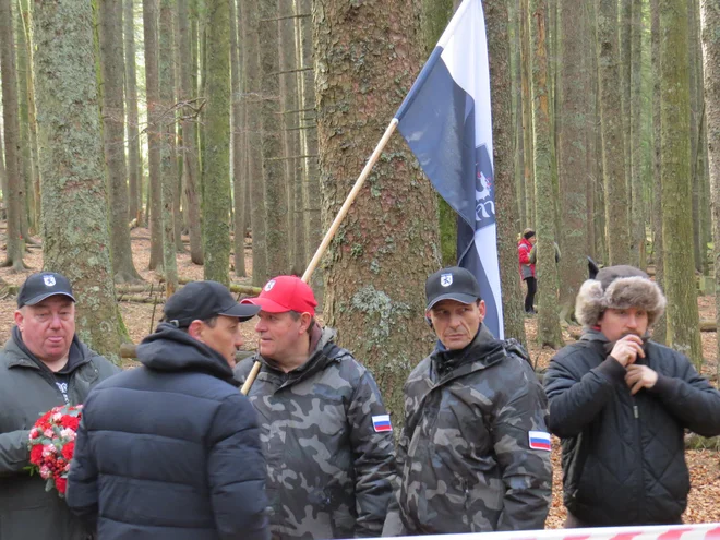 Slovesnosti se je pod vodstvom Andreja Šiška udeležila tudi delegacija Štajerske varde. FOTO: Bojan Rajšek/Delo
