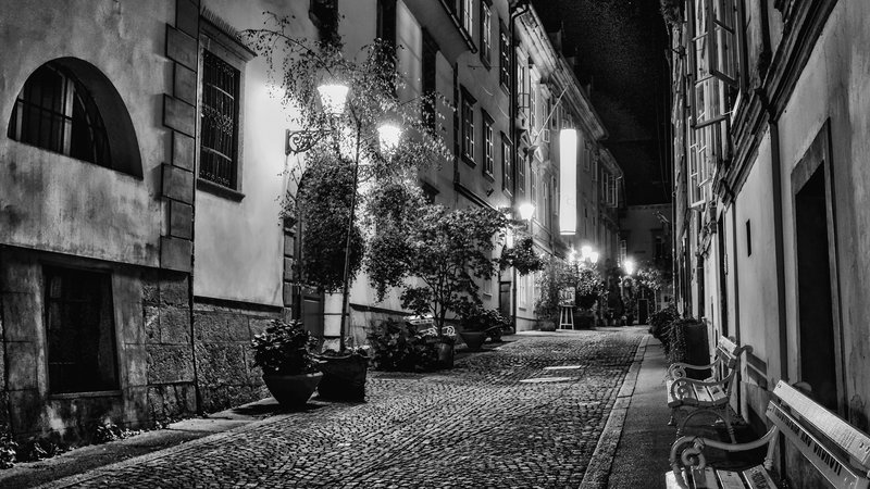 Fotografija: Po avtorjevih besedah je serija Ljubljana MonoChrome »fotografska interpretacija enega najbolj raznolikih mest v Evropi, ki ponuja svež pogled na starega znanca«. FOTO: Marco Secchi
