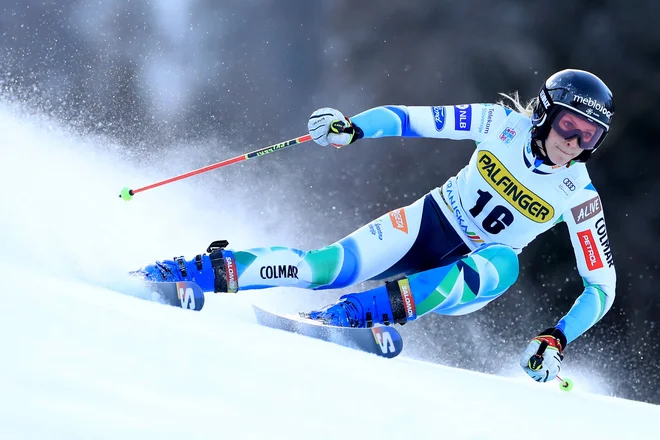 Ana Bucik je na drugi progi zadržala deseto mesto. FOTO: Pierre Teyssot/AFP
