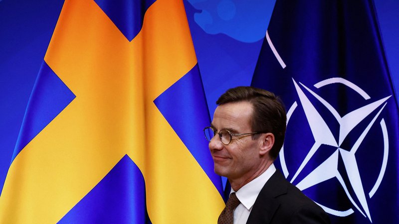 Fotografija: Švedski premier Ulf Kristersson je poudaril, da Švedska ne more uresničiti nekaterih od turških zahtev. Foto: Yves Herman/Reuters
