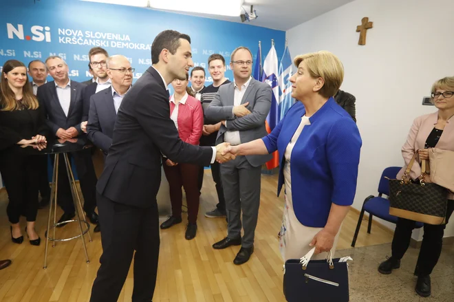 Po Ljudmili Novak je tudi Matej Tonin navedel, da ne želi več v vlado, ki bi jo vodil Janez Janša. FOTO: Leon Vidic