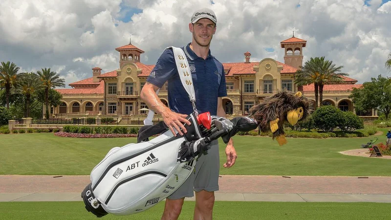 Fotografija: Gareth Bale med obiskom kultnega floridskega igrišča TPC Sawgrass FOTO: Instagram