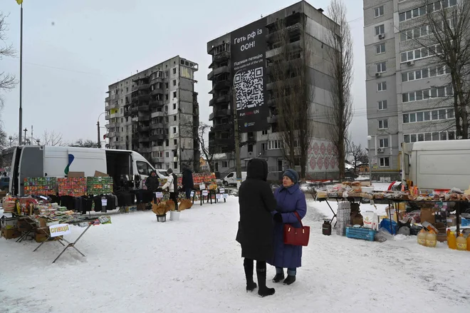 Gre za prvi večji raketni napadi na ukrajinsko prestolnico od začetka leta. FOTO: Sergei Supinsky/Afp