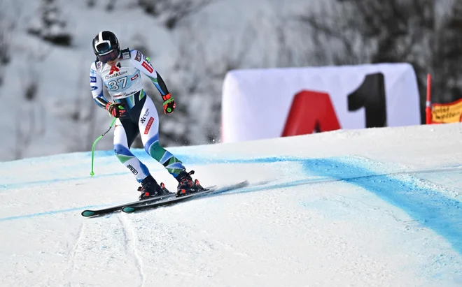 Ilka Štuhec ni končala tekme. FOTO: Joe Klamar/AFP
