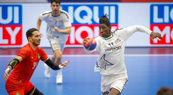 Aboubakar Fofana je bil junak zmage ZDA proti Maroku.&nbsp;Foto IHF
