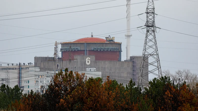 Fotografija: Zaostrene razmere v okolici jedrske elektrarne Zaporožje so lani povzročile več preplahov. Foto: Alexander Ermochenko/Reuters
