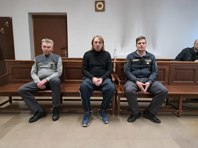 Za umor matere so ga obsodili na 26 let zapora, za poskus umora očeta na 15 let zapora. Izrekli so mu enotno kazen 30 let zapora. FOTO: Špela Kuralt/Delo
