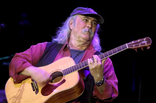 David Crosby je bil v svoji karieri deležen redke časti, da so ga v Dvorano slavnih rock'n'rolla sprejeli kar dvakrat. FOTO: Jim Bourg/Reuters