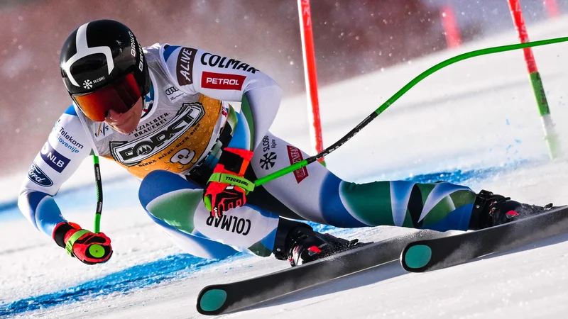 Fotografija: Ilka Štuhec je najhitreje presmučala drugi smuk v Cortini d'Ampezzo. FOTO: Tiziana Fabi/AFP