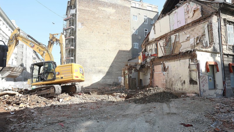 Fotografija: V Zagrebu so po potresu marca 2020 porušili 50 hiš. FOTO: Ranko Šuvar/Cropix
