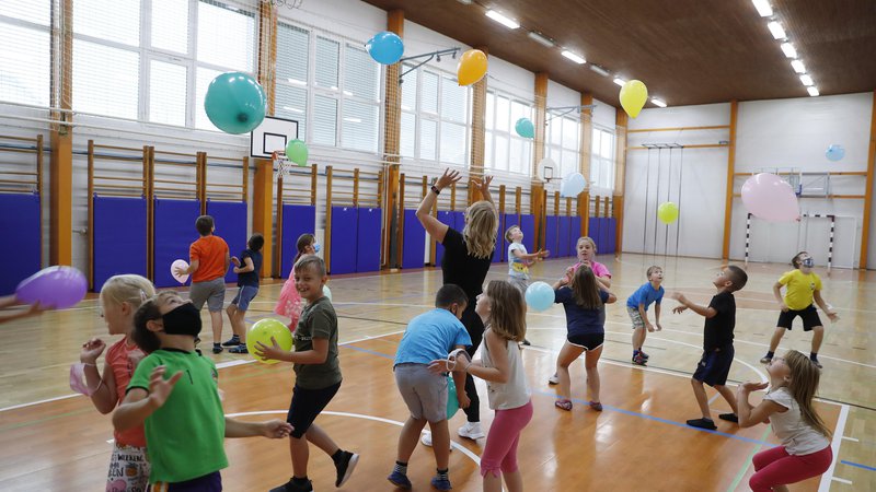 Fotografija: Otroci potrebujejo poudarek na predmetih, kot so slovenščina, nato bi sledili fizična vzgoja, predvsem plavanje, ki izredno pozitivno vpliva na začetni razvoj mladostnika, in kolektivne igre z žogo ... FOTO LEON VIDIC/DELO
