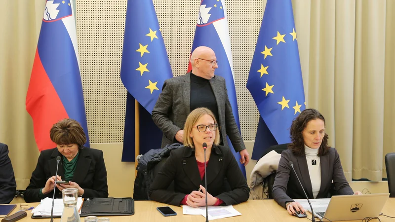 Fotografija: Sindikati pričakujejo, da bodo vzporedno potekala pogajanja, ki jih na vladni strani vodi ministrica Sanja Ajanović Hovnik (v sredini), o reformi in o odpravi nesorazmerij. FOTO: Jože Suhadolnik