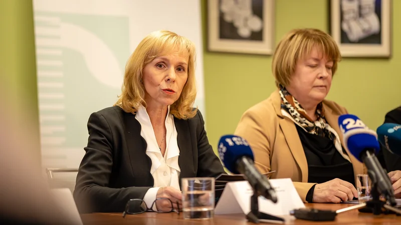 Fotografija: Predsednica Lekarniške zbornice Slovenije mag. Darja Potočnik Benčič opozarja na vse težje razmere v lekarniški dejavnosti. FOTO: Črt Piksi