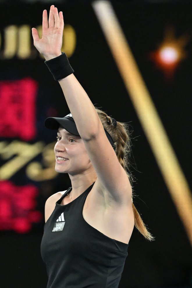 Jelena Ribakina se je uvrstila v svoj drugi finale za grand slam. FOTO: Paul Crock/AFP
