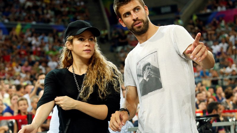 Fotografija: Shakira in Pique sta bila skupaj 11 let. FOTO: Albert Gea/Reuters
