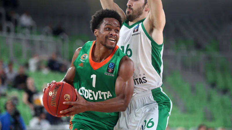 Yogi Ferrell je bil najbolj učinkoviti košarkar v ljubljanskem moštvu. FOTO: Cedevita Olimpija