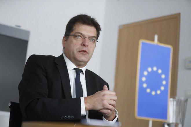 Evropski komisar Janez Lenarčič. FOTO: Leon Vidic/Delo
