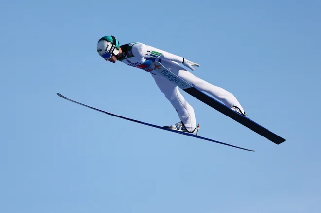 Timi Zajc je užival v skokih ob vrnitvi orlov v ZDA. FOTO: Lisi Niesner/Reuters
