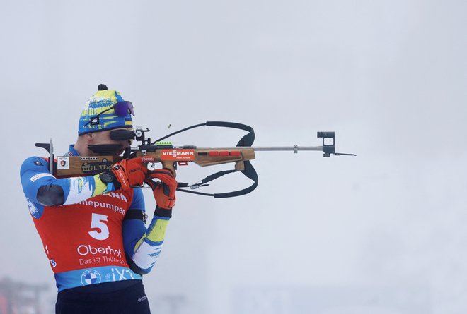 Dmitro Pidručnji se je na svetovnem prvenstvu v Oberhofu izkazal že z dvema uvrstitvama med deseterico. FOTO: Lisa Leutner/Reuters
