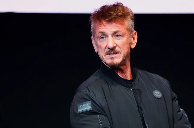 Sean Penn je nesramežljivo še enkrat in znova pozival k superoboroževanju Ukrajine. FOTO: Nadja Wohlleben/Reuters
