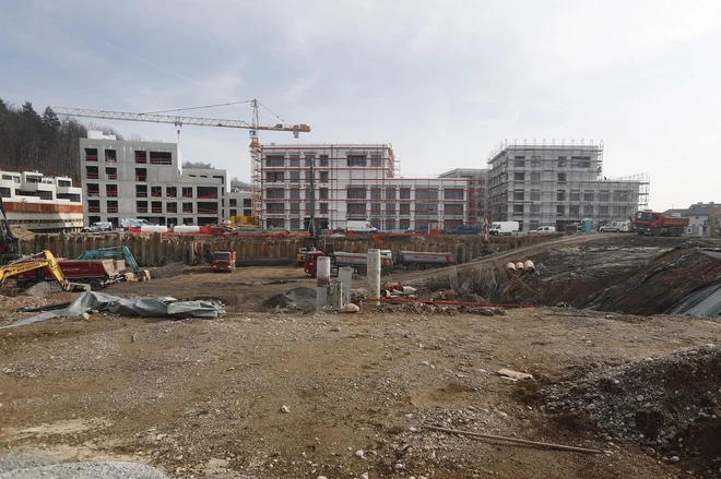 Letno število zgrajenih stanovanj se povečuje od leta 2015, a še ne dosega številk iz leta 2008, ko je bilo dokončanih skoraj 10.000 stanovanj. FOTO: Leon Vidic/Delo
