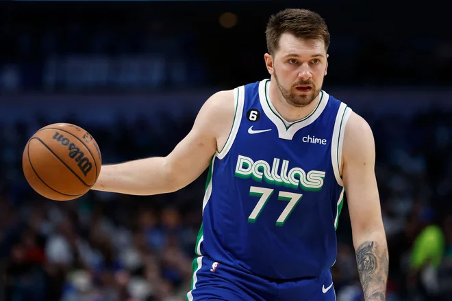 Luka Dončić je dal 39 točk. FOTO: Tim Heitman/Getty Images cia Afp

