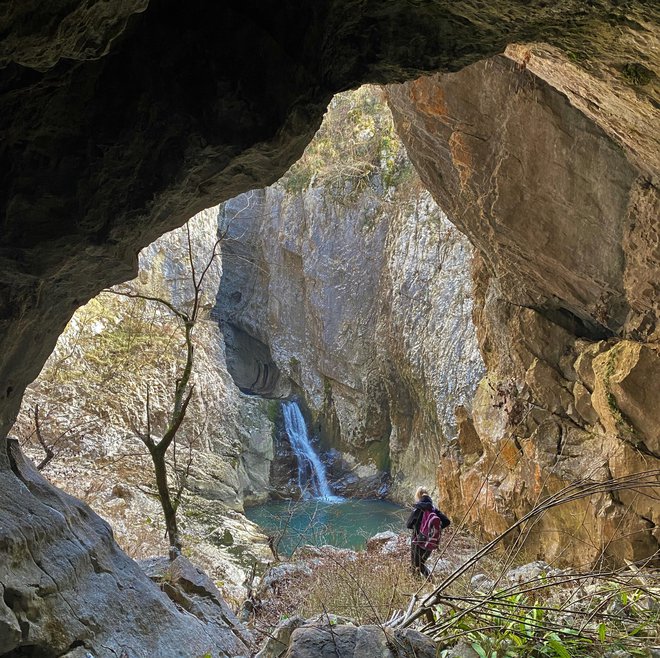 Raziskovanje meteorologije je Kiano Petrič vodilo v mikroklimatske razmere v regijski park Škocjanske jame. FOTO: osebni arhiv
