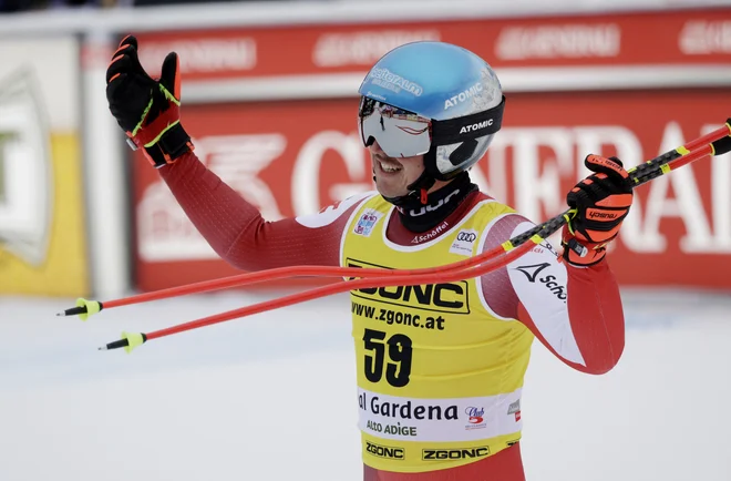 Pismo je sestavil avstrijski smukač Julian Schütter. FOTO: Leonhard Foeger/Reuters
