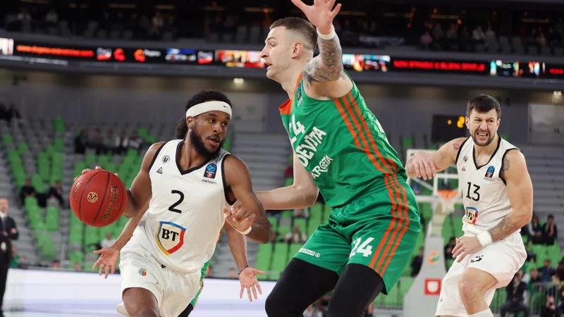 Fotografija: Alen Omić je bil z Zoranom Dragićem drugi strelec Cedevite Olimpije. FOTO: Cedevita Olimpija