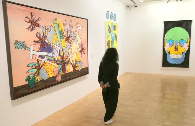 Razstava Kiki Kogelnik Zdaj je čas v dunajskem Bank Austria Kunstforumu. FOTO: Milan Ilić
