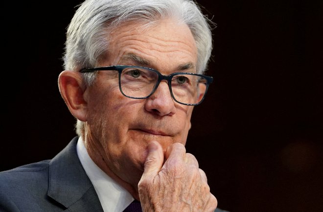 Predsednika Feda Jeroma Powella čakajo težke odločitve o obrestnih merah. FOTO: Kevin Lamarque/Reuters
