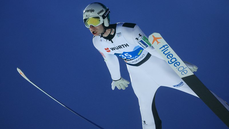 Fotografija: Žiga Jelar se že veseli naslednjih preizkušenj na norveški turneji. FOTO: Borut Živulović/Reuters
