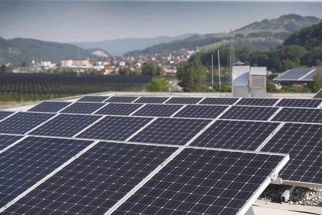 V EU je bilo lani nameščenih za rekordnih 41,4 gigavata sončnih elektrarn, kar je 47 odstotkov več kot leto prej. FOTO: Leon Vidic/Delo
