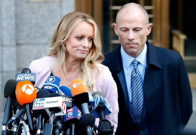 Stormy Daniels je plačilo prejela v zadnjih tednih Trumpove predsedniške kampanije. FOTO: Brendan Mcdermid/Reuters
